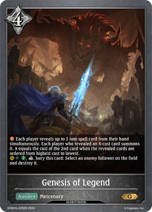 Genesis of Legend (GFB01b-025EN) [Gloryfinder Bundle 01: Guide to Glory] - Bushiroad - Card Brawlers | Quebec | Canada |