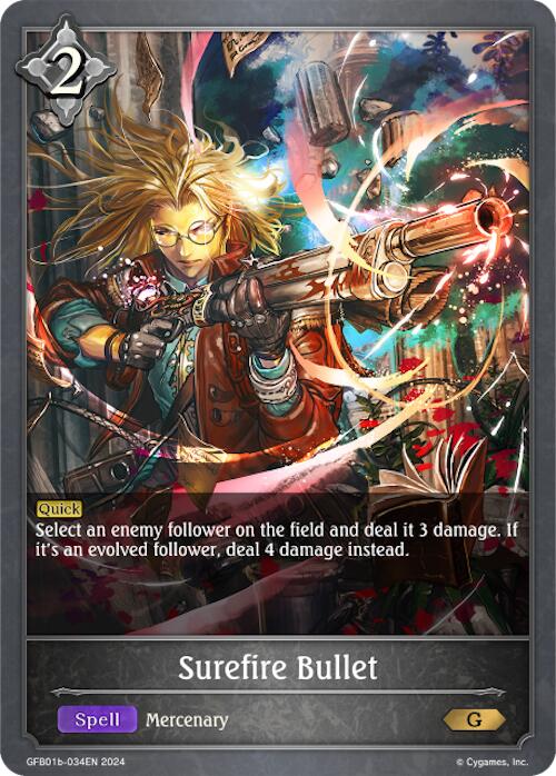 Surefire Bullet (GFB01b-034EN) [Gloryfinder Bundle 01: Guide to Glory] - Bushiroad - Card Brawlers | Quebec | Canada |