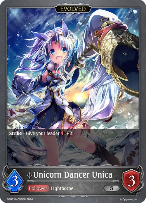 Unicorn Dancer Unica (Evolved) (GFB01b-053EN) [Gloryfinder Bundle 01: Guide to Glory] - Bushiroad - Card Brawlers | Quebec | Canada |