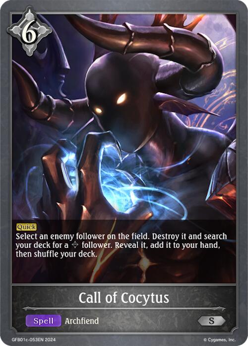 Call of Cocytus (GFB01c-053EN) [Gloryfinder Bundle 01: Guide to Glory] - Bushiroad - Card Brawlers | Quebec | Canada |