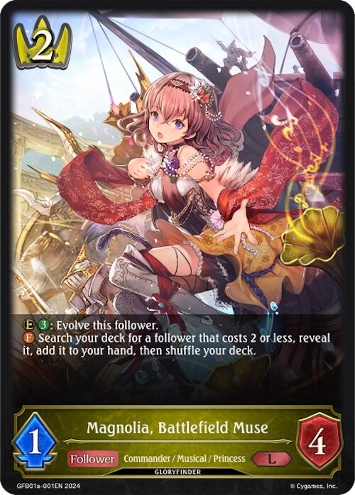 Magnolia, Battlefield Muse (GFB01a-001EN) [Gloryfinder Bundle 01: Guide to Glory] - Bushiroad - Card Brawlers | Quebec | Canada |