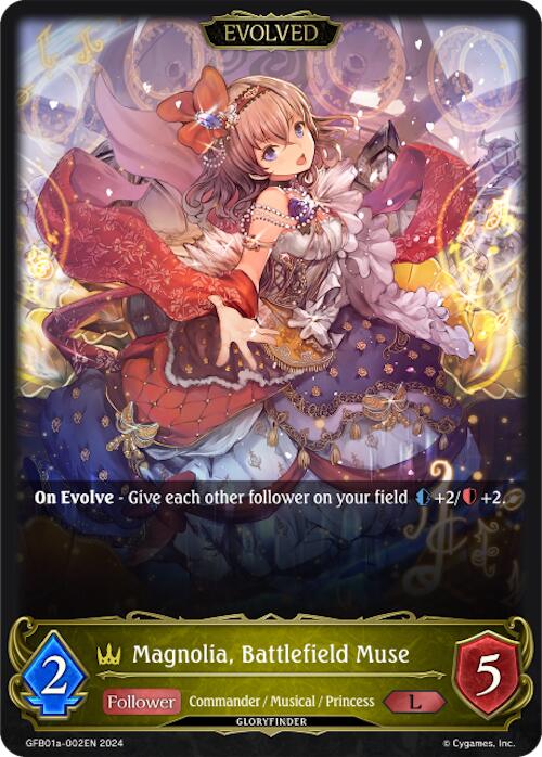 Magnolia, Battlefield Muse (Evolved) (GFB01a-002EN) [Gloryfinder Bundle 01: Guide to Glory] - Bushiroad - Card Brawlers | Quebec | Canada |