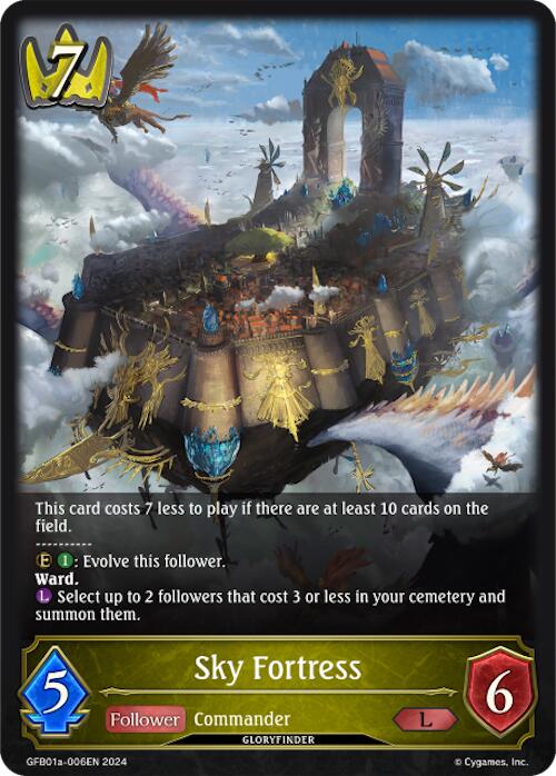 Sky Fortress (GFB01a-006EN) [Gloryfinder Bundle 01: Guide to Glory] - Bushiroad - Card Brawlers | Quebec | Canada |