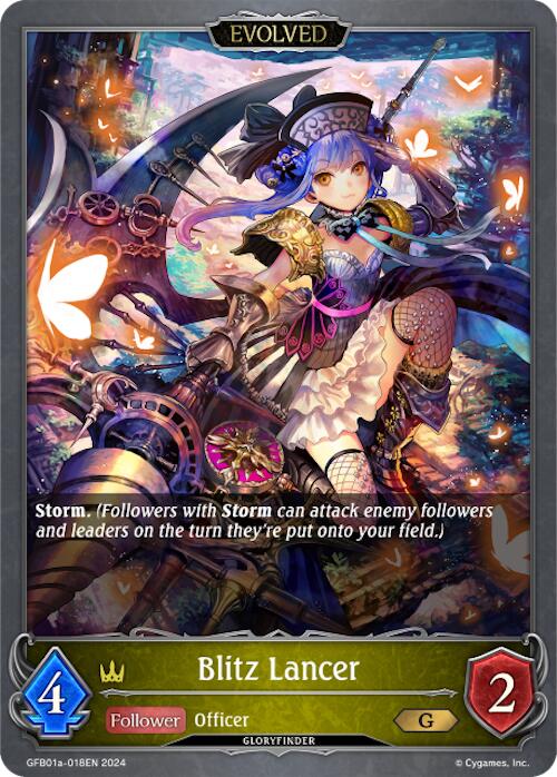 Blitz Lancer (Evolved) (GFB01a-018EN) [Gloryfinder Bundle 01: Guide to Glory] - Bushiroad - Card Brawlers | Quebec | Canada |