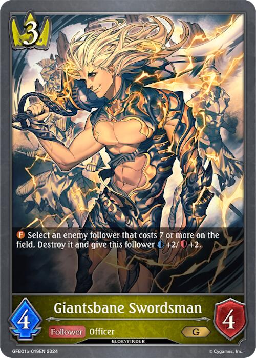 Giantsbane Swordsman (GFB01a-019EN) [Gloryfinder Bundle 01: Guide to Glory] - Bushiroad - Card Brawlers | Quebec | Canada |