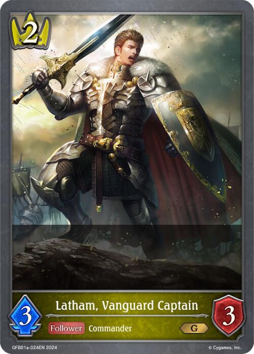 Latham, Vanguard Captain (GFB01a-024EN) [Gloryfinder Bundle 01: Guide to Glory] - Bushiroad - Card Brawlers | Quebec | Canada |