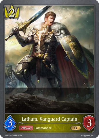 Latham, Vanguard Captain (GFB01a-024EN) [GFB01: Gloryfinder Bundle 01: Guide to Glory]