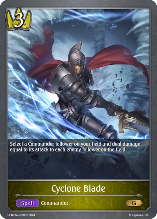 Cyclone Blade (GFB01a-028EN) [Gloryfinder Bundle 01: Guide to Glory] - Bushiroad - Card Brawlers | Quebec | Canada |
