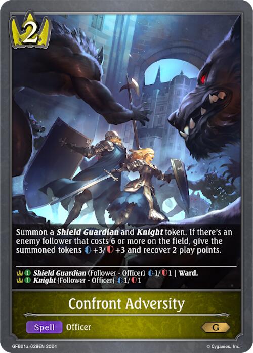 Confront Adversity (GFB01a-029EN) [Gloryfinder Bundle 01: Guide to Glory] - Bushiroad - Card Brawlers | Quebec | Canada |