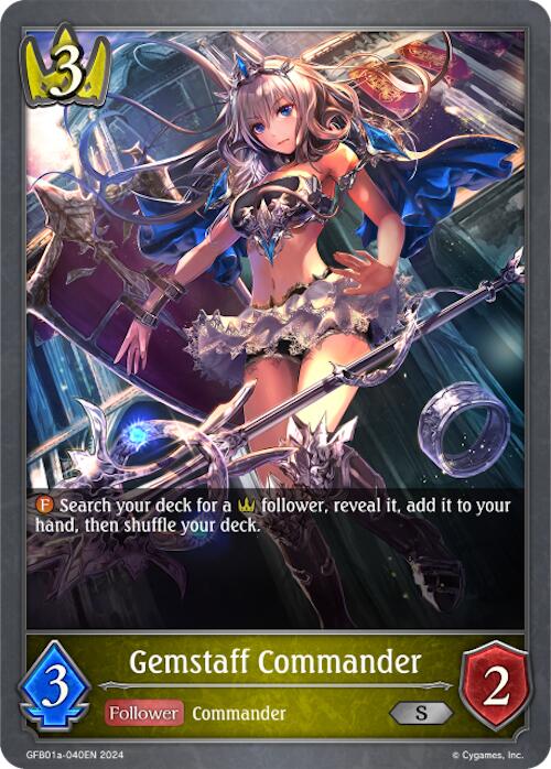 Gemstaff Commander (GFB01a-040EN) [Gloryfinder Bundle 01: Guide to Glory] - Bushiroad - Card Brawlers | Quebec | Canada |