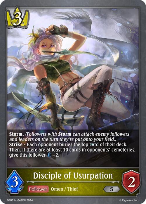Disciple of Usurpation (GFB01a-042EN) [Gloryfinder Bundle 01: Guide to Glory] - Bushiroad - Card Brawlers | Quebec | Canada |