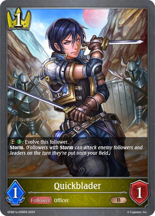 Quickblader (GFB01a-058EN) [Gloryfinder Bundle 01: Guide to Glory] - Bushiroad - Card Brawlers | Quebec | Canada |