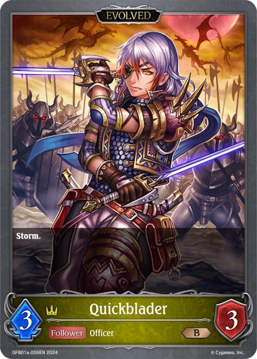 Quickblader (Evolved) (GFB01a-059EN) [Gloryfinder Bundle 01: Guide to Glory] - Bushiroad - Card Brawlers | Quebec | Canada |