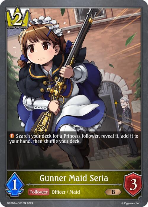 Gunner Maid Seria (GFB01a-061EN) [Gloryfinder Bundle 01: Guide to Glory] - Bushiroad - Card Brawlers | Quebec | Canada |
