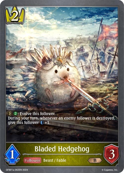 Bladed Hedgehog (GFB01a-062EN) [Gloryfinder Bundle 01: Guide to Glory] - Bushiroad - Card Brawlers | Quebec | Canada |