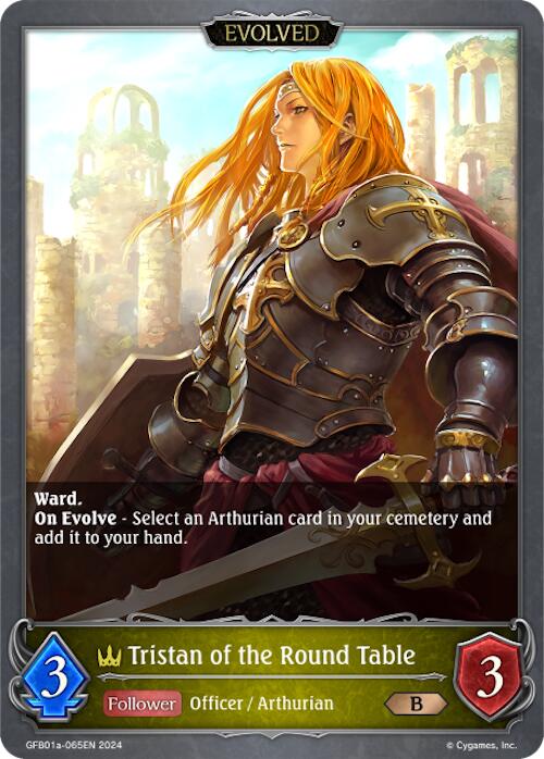 Tristan of the Round Table (Evolved) (GFB01a-065EN) [Gloryfinder Bundle 01: Guide to Glory] - Bushiroad - Card Brawlers | Quebec | Canada |