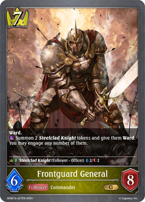 Frontguard General (GFB01b-027EN) [Gloryfinder Bundle 01: Guide to Glory] - Bushiroad - Card Brawlers | Quebec | Canada |