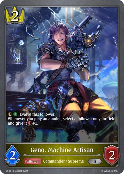 Geno, Machine Artisan (GFB01b-035EN) [Gloryfinder Bundle 01: Guide to Glory] - Bushiroad - Card Brawlers | Quebec | Canada |