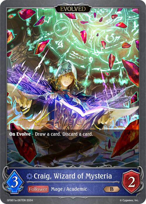 Craig, Wizard of Mysteria (Evolved) (GFB01a-067EN) [Gloryfinder Bundle 01: Guide to Glory] - Bushiroad - Card Brawlers | Quebec | Canada |