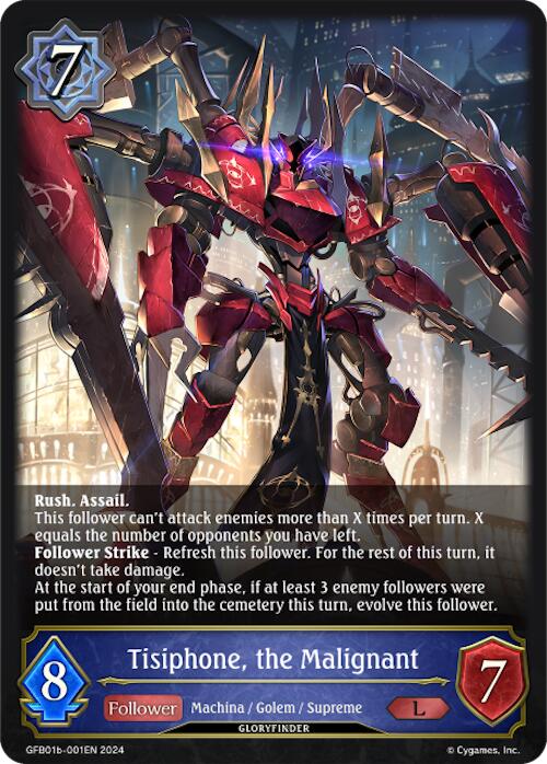 Tisiphone, the Malignant (GFB01b-001EN) [Gloryfinder Bundle 01: Guide to Glory] - Bushiroad - Card Brawlers | Quebec | Canada |
