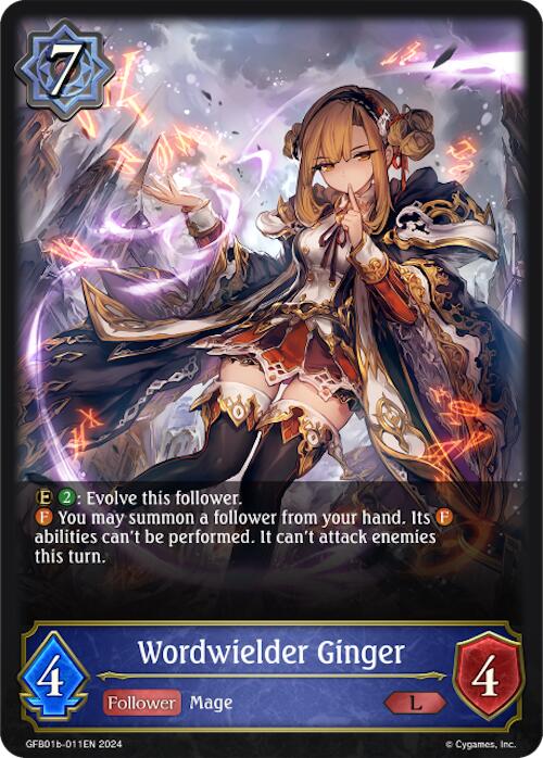 Worldwielder Ginger (GFB01b-011EN) [Gloryfinder Bundle 01: Guide to Glory] - Bushiroad - Card Brawlers | Quebec | Canada |