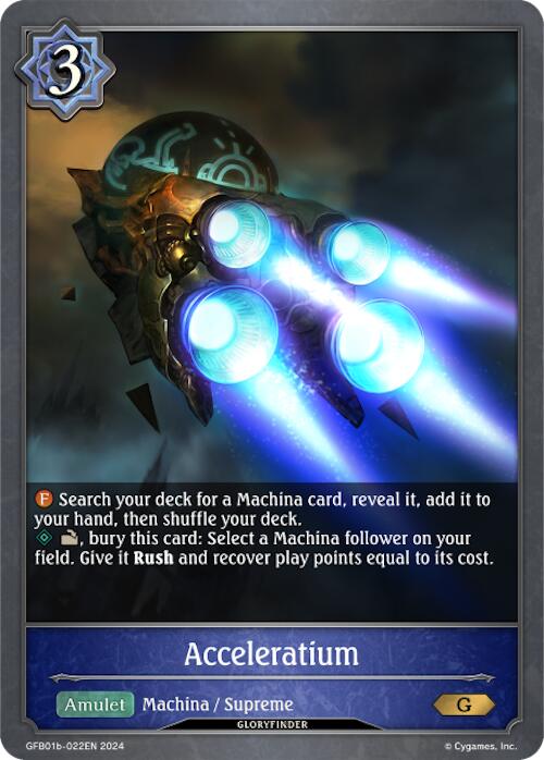 Acceleratium (GFB01b-022EN) [Gloryfinder Bundle 01: Guide to Glory] - Bushiroad - Card Brawlers | Quebec | Canada |