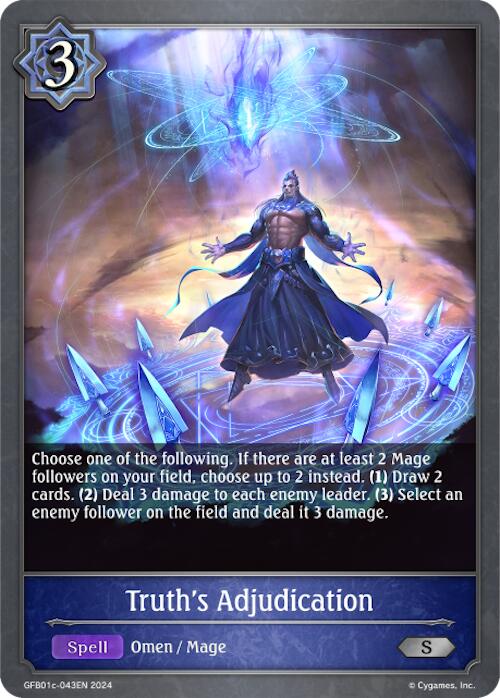 Truth's Adjudication (GFB01c-043EN) [Gloryfinder Bundle 01: Guide to Glory] - Bushiroad - Card Brawlers | Quebec | Canada |