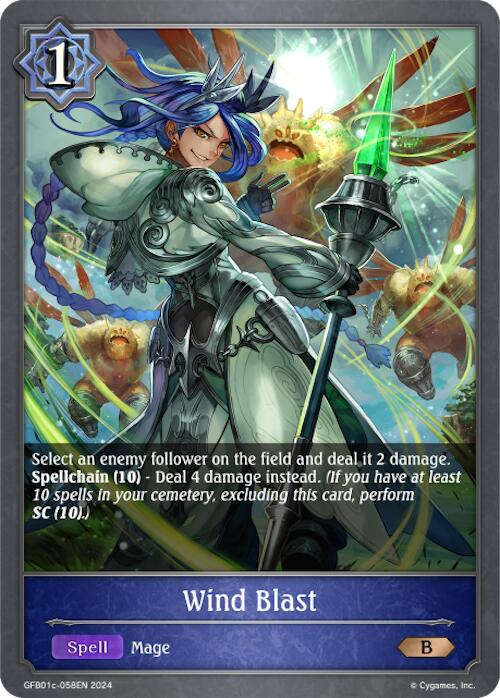 Wind Blast (GFB01c-058EN) [Gloryfinder Bundle 01: Guide to Glory] - Bushiroad - Card Brawlers | Quebec | Canada |