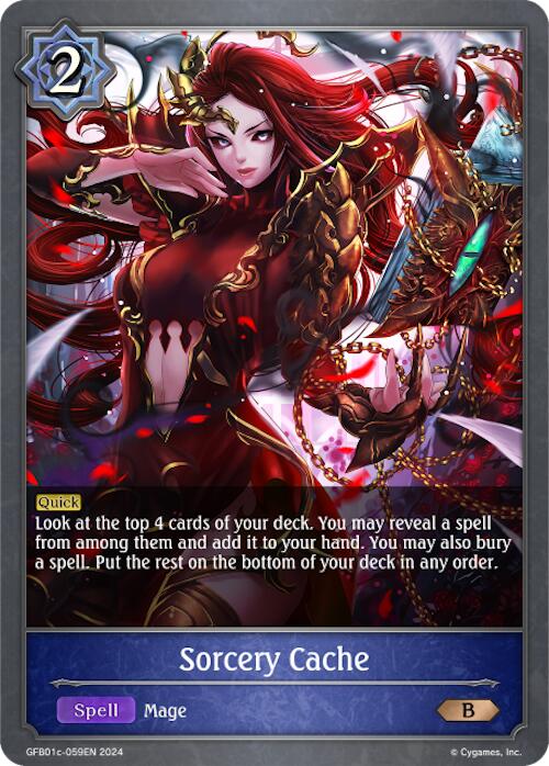 Sorcery Cache (GFB01c-059EN) [Gloryfinder Bundle 01: Guide to Glory] - Bushiroad - Card Brawlers | Quebec | Canada |
