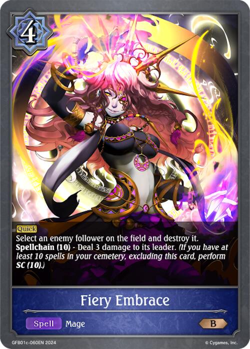 Fiery Embrace (GFB01c-060EN) [Gloryfinder Bundle 01: Guide to Glory] - Bushiroad - Card Brawlers | Quebec | Canada |