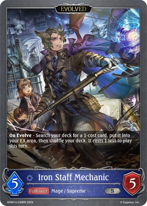 Iron Staff Mechanic (Evolved) (GFB01d-039EN) [Gloryfinder Bundle 01: Guide to Glory] - Bushiroad - Card Brawlers | Quebec | Canada |