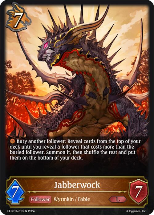 Jabberwock (GFB01b-013EN) [Gloryfinder Bundle 01: Guide to Glory] - Bushiroad - Card Brawlers | Quebec | Canada |