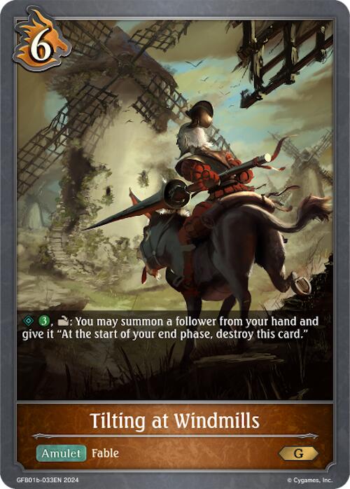 Tilting at Windmills (GFB01b-033EN) [Gloryfinder Bundle 01: Guide to Glory] - Bushiroad - Card Brawlers | Quebec | Canada |