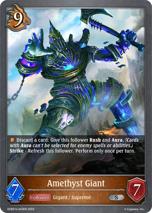 Amethyst Giant (GFB01b-043EN) [Gloryfinder Bundle 01: Guide to Glory] - Bushiroad - Card Brawlers | Quebec | Canada |