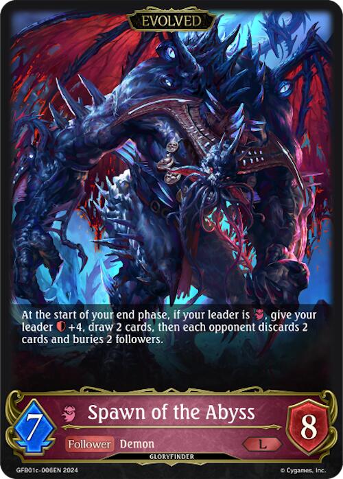 Spawn of the Abyss (Evolved) (GFB01c-006EN) [Gloryfinder Bundle 01: Guide to Glory] - Bushiroad - Card Brawlers | Quebec | Canada |