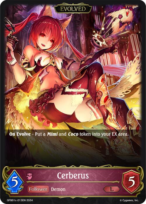 Cerberus (Evolved) (GFB01c-013EN) [Gloryfinder Bundle 01: Guide to Glory] - Bushiroad - Card Brawlers | Quebec | Canada |