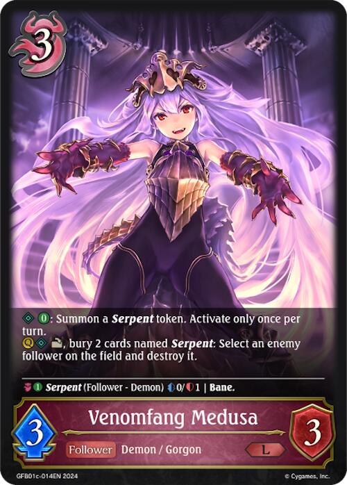Venomfang Medusa (GFB01c-014EN) [Gloryfinder Bundle 01: Guide to Glory] - Bushiroad - Card Brawlers | Quebec | Canada |