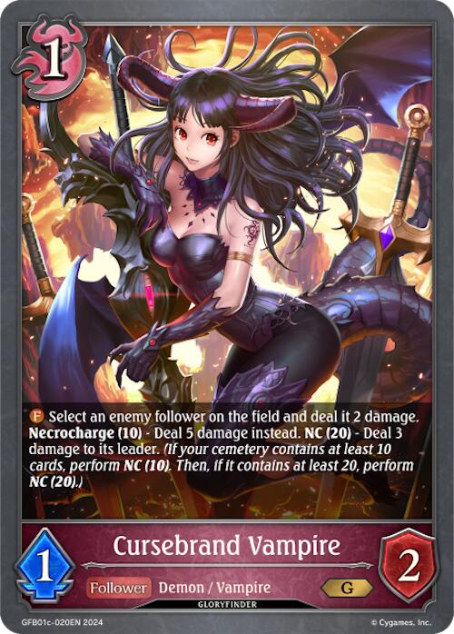 Cursebrand Vampire (GFB01c-020EN) [Gloryfinder Bundle 01: Guide to Glory] - Bushiroad - Card Brawlers | Quebec | Canada |