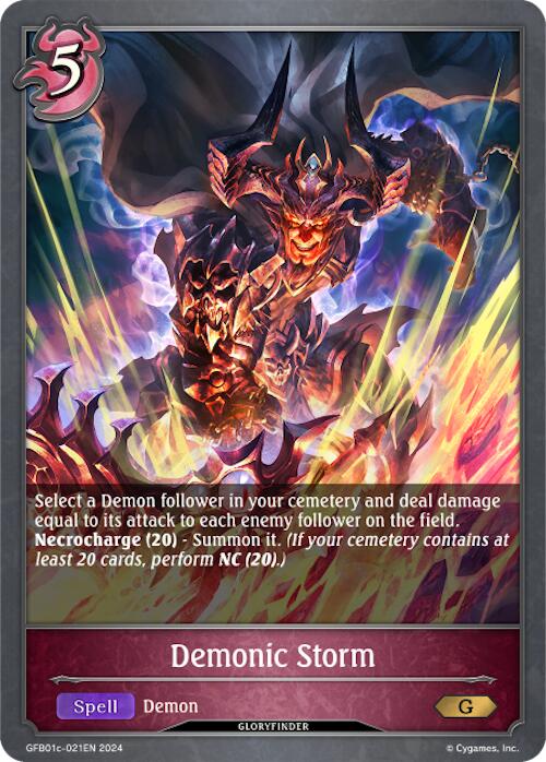Demonic Storm (GFB01c-021EN) [Gloryfinder Bundle 01: Guide to Glory] - Bushiroad - Card Brawlers | Quebec | Canada |