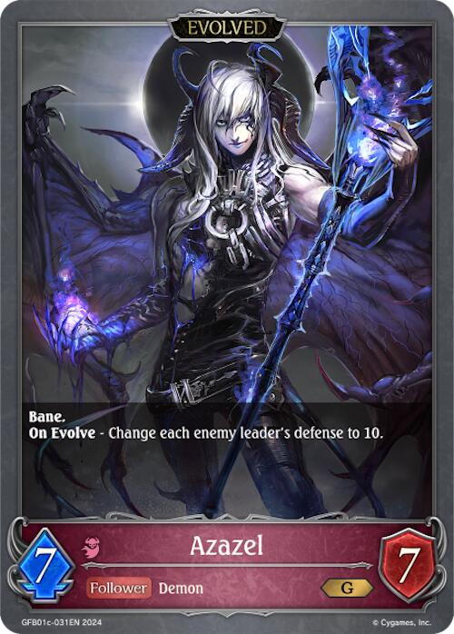 Azazel (Evolved) (GFB01c-031EN) [Gloryfinder Bundle 01: Guide to Glory] - Bushiroad - Card Brawlers | Quebec | Canada |