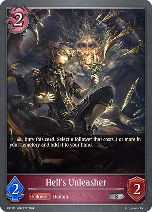 Hell's Unleasher (GFB01c-046EN) [Gloryfinder Bundle 01: Guide to Glory] - Bushiroad - Card Brawlers | Quebec | Canada |