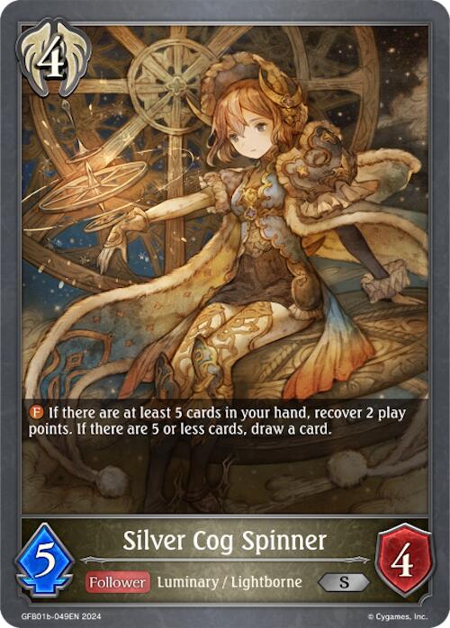 Silver Cog Spinner (GFB01b-049EN) [Gloryfinder Bundle 01: Guide to Glory] - Bushiroad - Card Brawlers | Quebec | Canada |