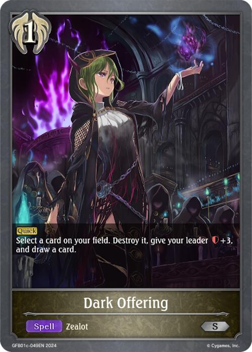 Dark Offering (GFB01c-049EN) [Gloryfinder Bundle 01: Guide to Glory] - Bushiroad - Card Brawlers | Quebec | Canada |