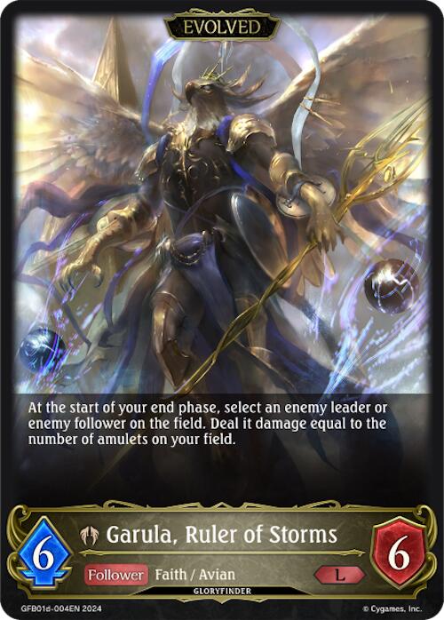 Garula, Ruler of Storms (Evolved) (GFB01d-004EN) [Gloryfinder Bundle 01: Guide to Glory] - Bushiroad - Card Brawlers | Quebec | Canada |