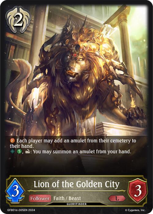 Lion of the Golden City (GFB01d-005EN) [Gloryfinder Bundle 01: Guide to Glory] - Bushiroad - Card Brawlers | Quebec | Canada |