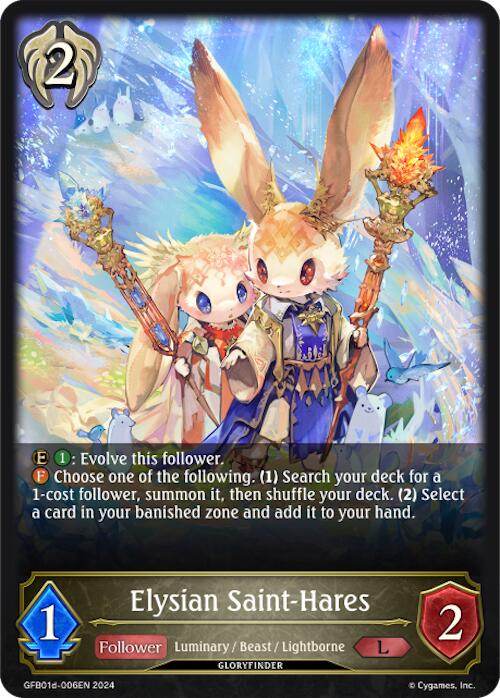 Elysian Saint-Hares (GFB01d-006EN) [Gloryfinder Bundle 01: Guide to Glory] - Bushiroad - Card Brawlers | Quebec | Canada |