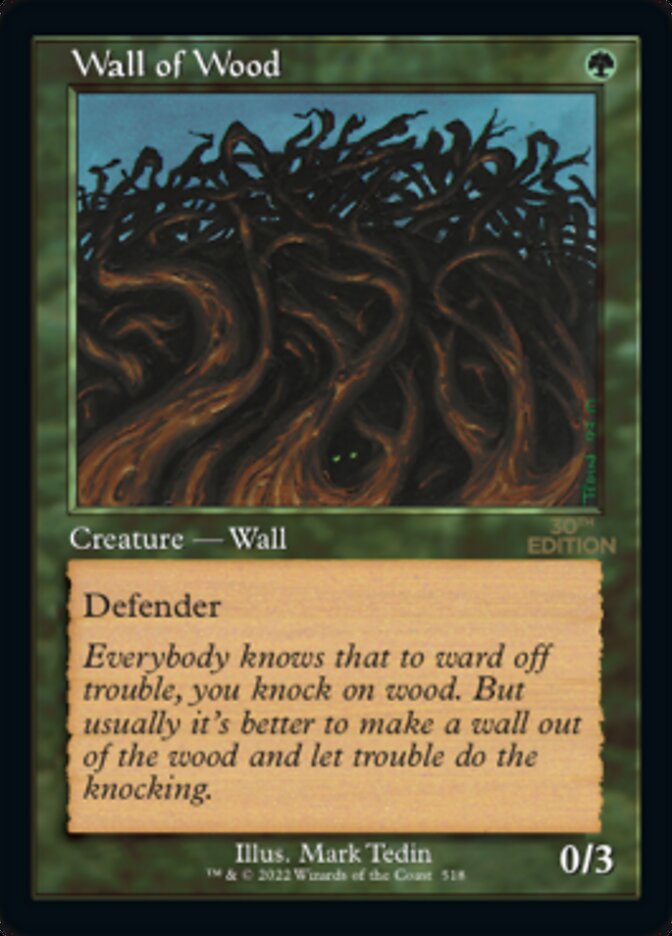 Wall of Wood (Retro) [30th Anniversary Edition] - Magic: The Gathering - Card Brawlers | Quebec | Canada |
