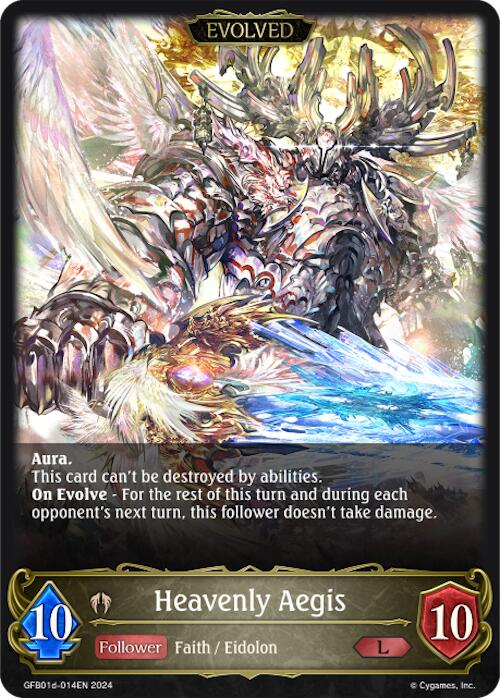 Heavenly Aegis (Evolved) (GFB01d-014EN) [Gloryfinder Bundle 01: Guide to Glory] - Bushiroad - Card Brawlers | Quebec | Canada |