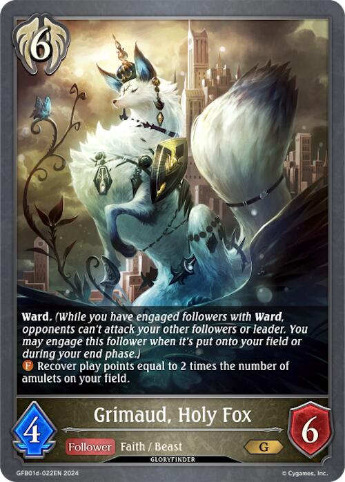 Grimaud, Holy Fox (GFB01d-022EN) [Gloryfinder Bundle 01: Guide to Glory] - Bushiroad - Card Brawlers | Quebec | Canada |