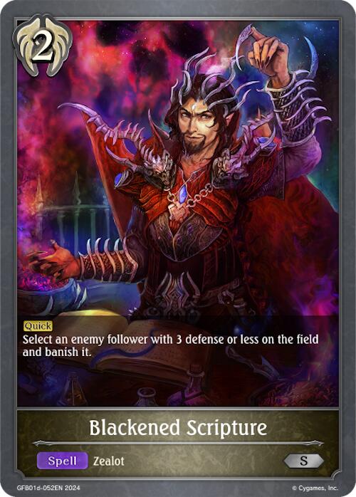Blackened Scripture (GFB01d-052EN) [Gloryfinder Bundle 01: Guide to Glory] - Bushiroad - Card Brawlers | Quebec | Canada |